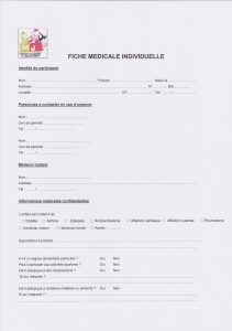 Fiche médicale 1